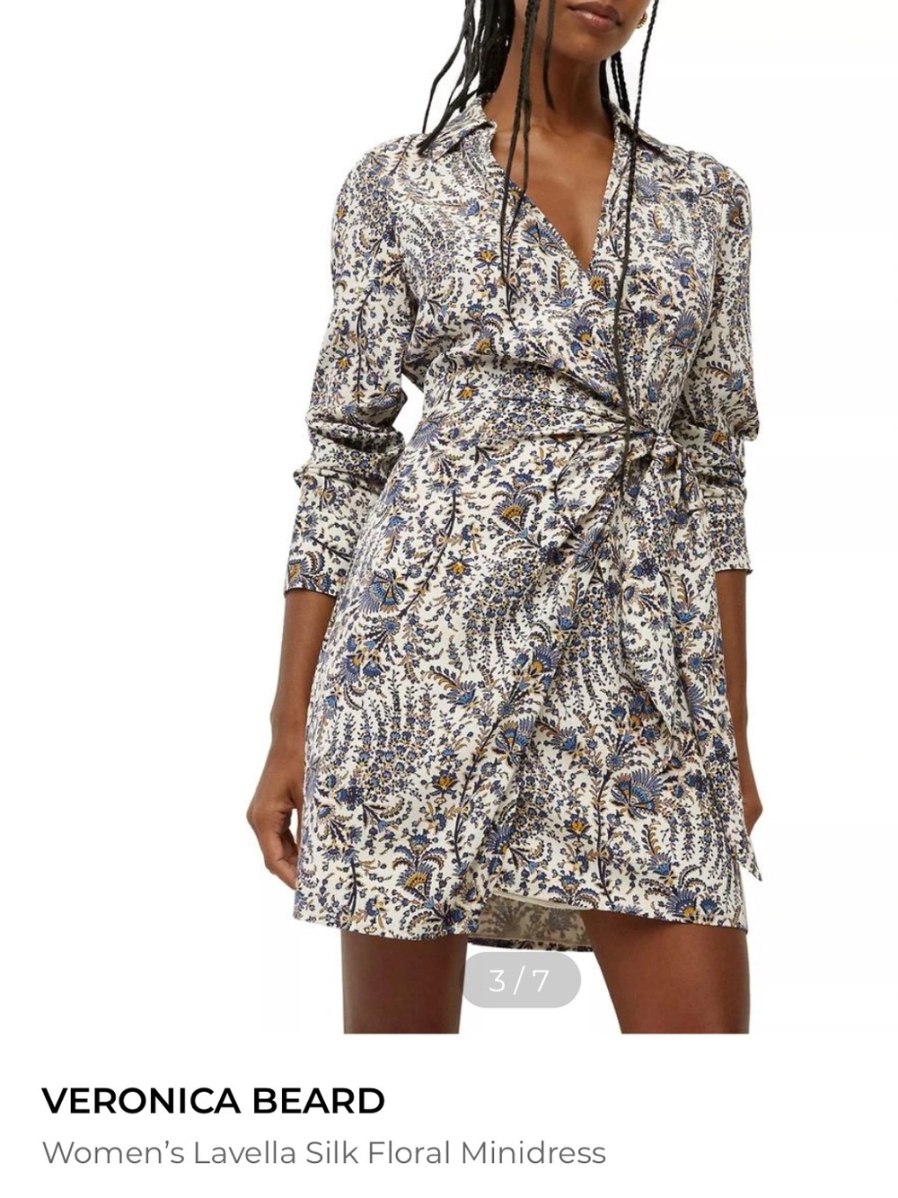 Veronica Beard Lavella Silk Floral Wrap Dress